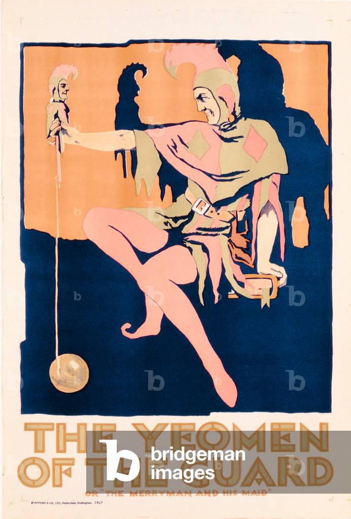 Poster advertising 'The Yeomen of the Guard', c.1930 (colour litho)