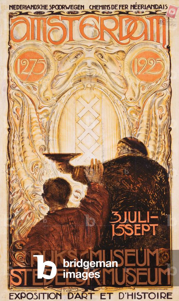 Amsterdam Ryks Museum, 1925 (colour litho)