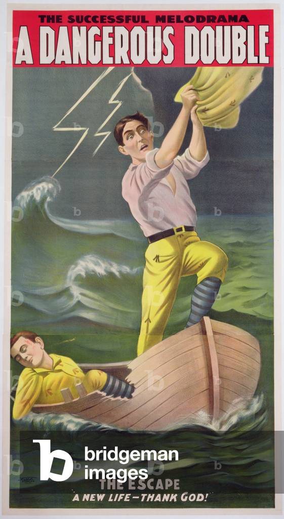 Bild von Druck "Ein gefährliches Double", 19. Jahrhundert von American School