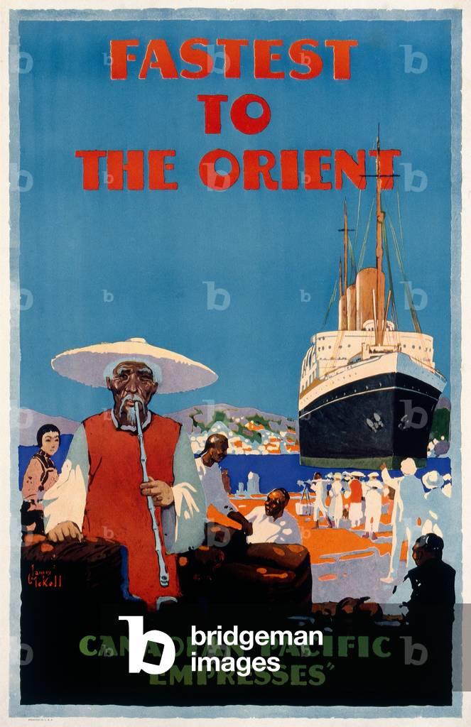 Fastest To the Orient, Canadian Pacific, c.1932 (lithograph)