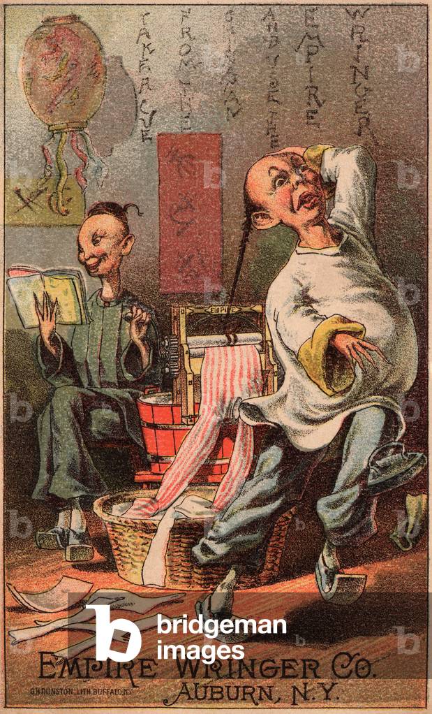 Empire Wringer Clothes Washer, c.1890 (colour litho)