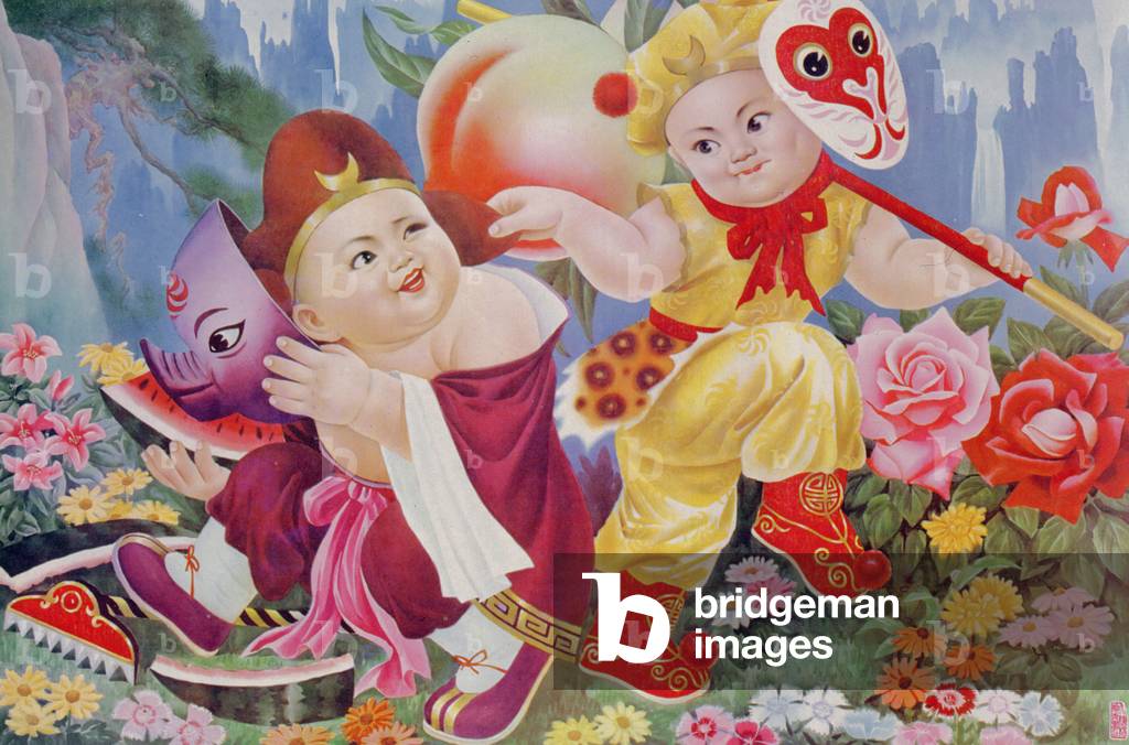 Poster di Capodanno cinese, 1987 (colore lito)