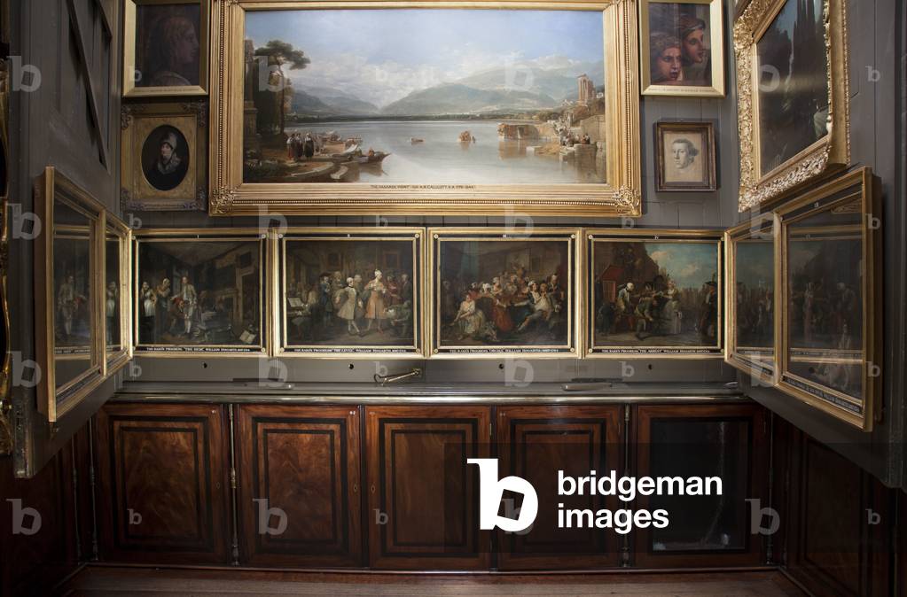 The north wall of the Picture Room, Sir John Soane's Museum, London (photo)
