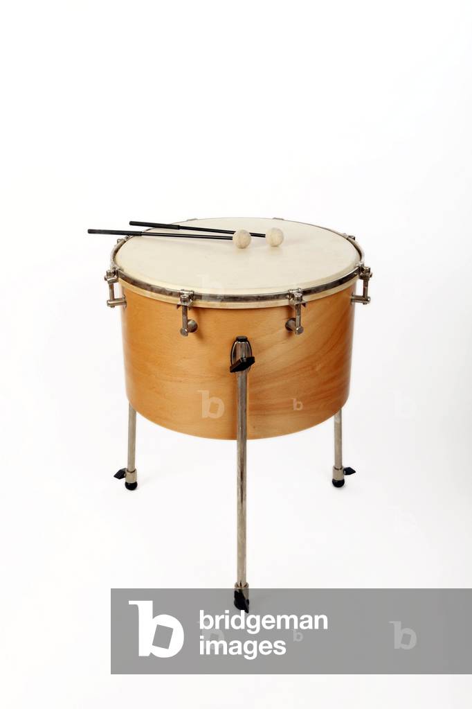 Primary or Junior school Timpani with calf head and sticks - generic