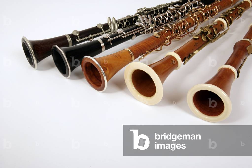 Collection of early music clarinets
