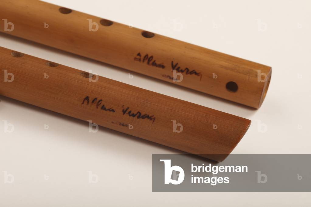 Peruvian indigenous Cherokee Indian flutes or pipes from the Andes. Made from bamboo.