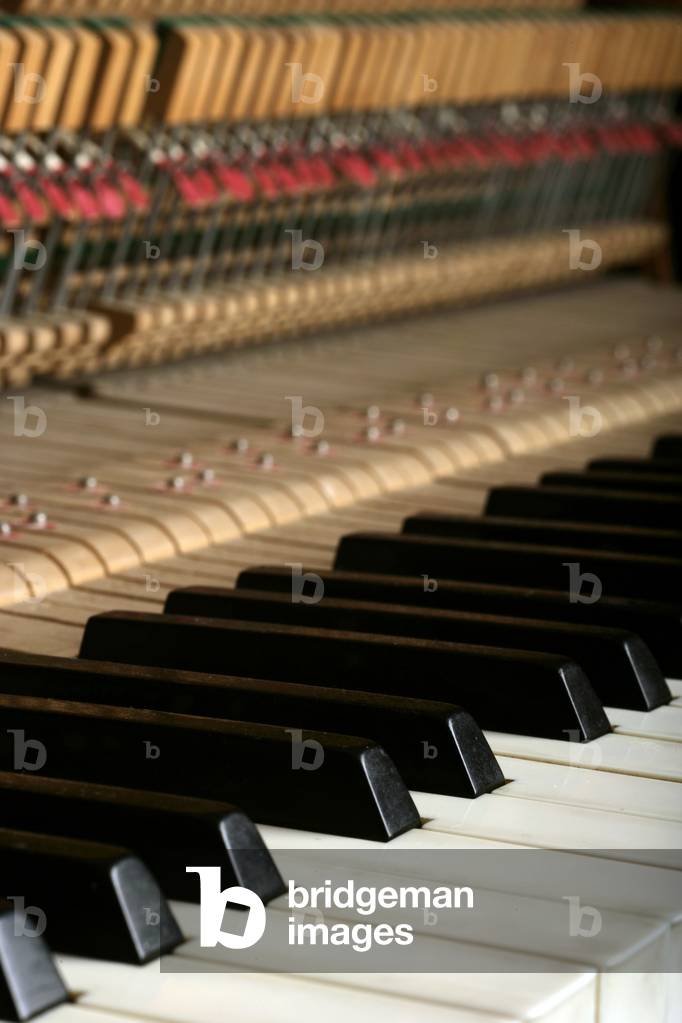 Interior of an upright