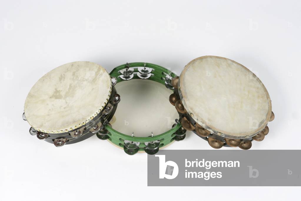 Tambourines with copper and
