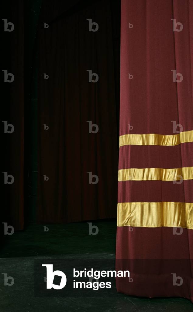 Single Red stage curtain