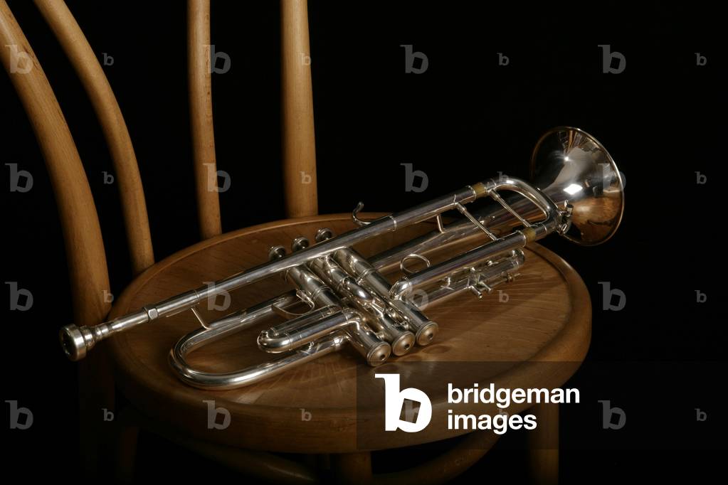 Trumpet on a chair