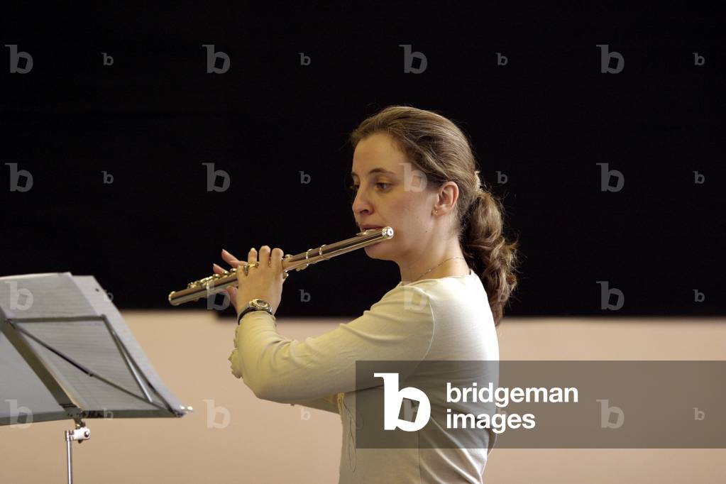 Flute - being played