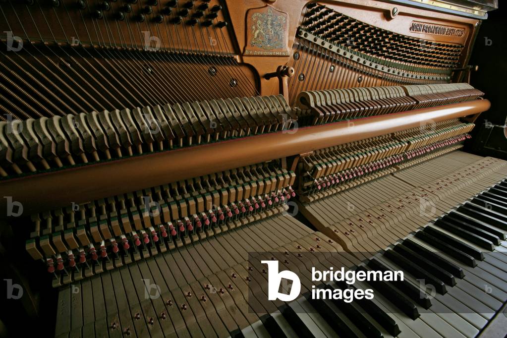 Interior of an upright