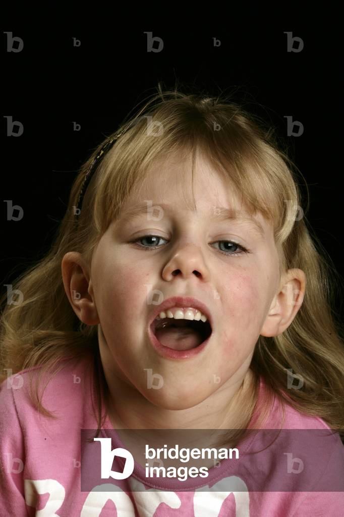 Young girl having fun