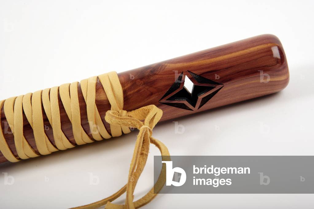 Red Indian wooden flute