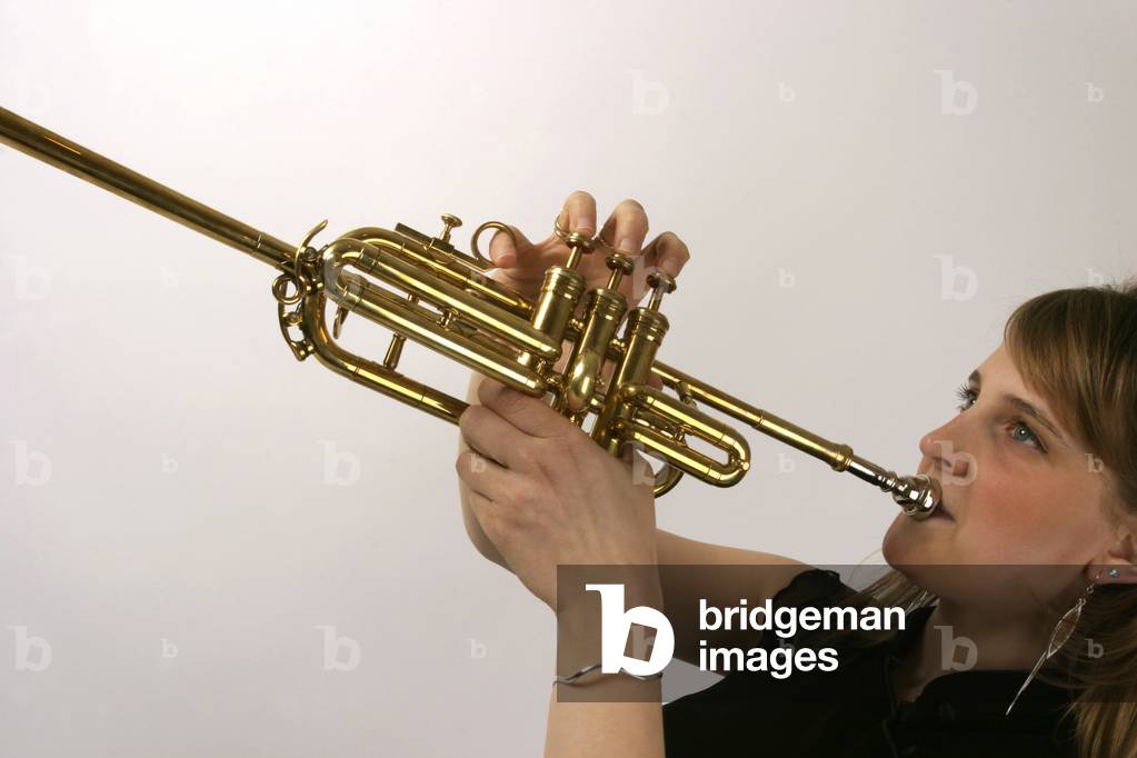 Fanfare or ceremonial trumpet