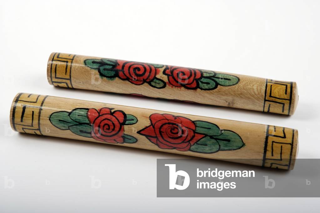 Claves - decorated percussion