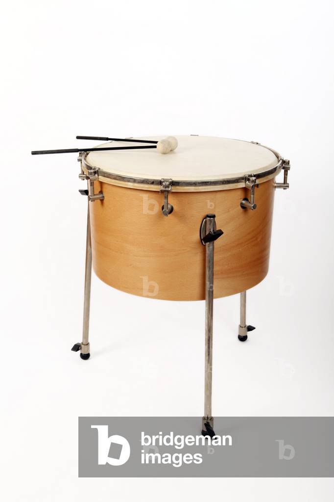Primary or Junior school Timpani with calf head and sticks - generic