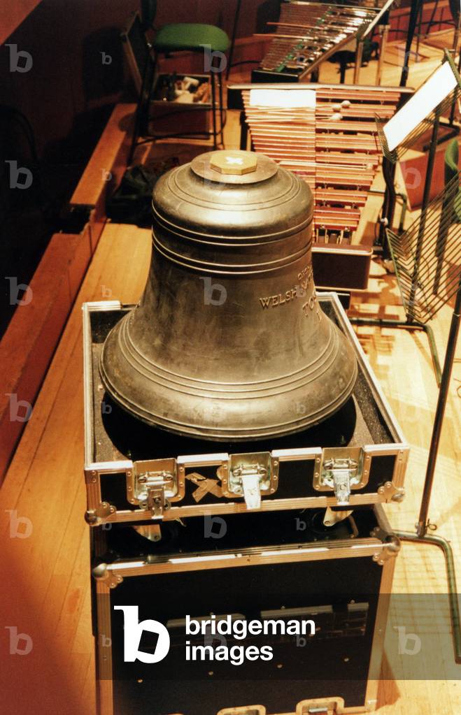 Cast church bell used in orchestral setting