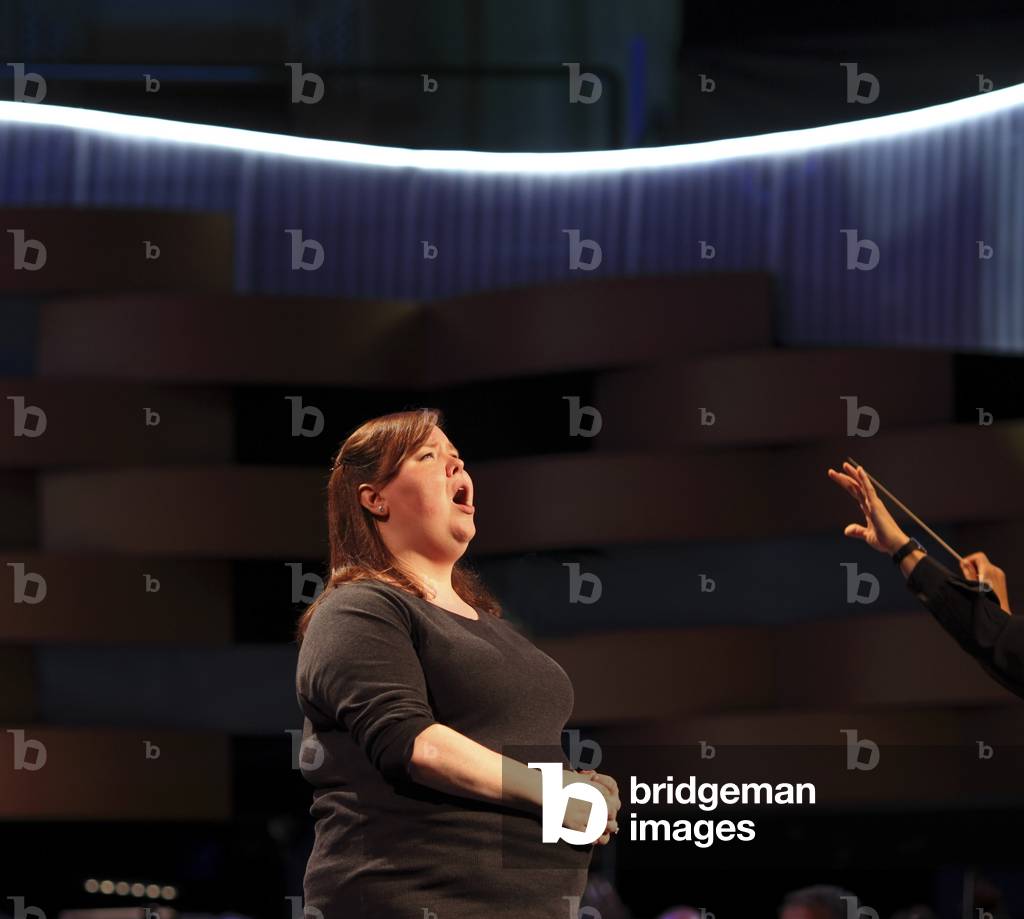Jamie Barton - Mezzo, USA, rehearsing. Winner of Cardiff Singer of the World Competition 2013
