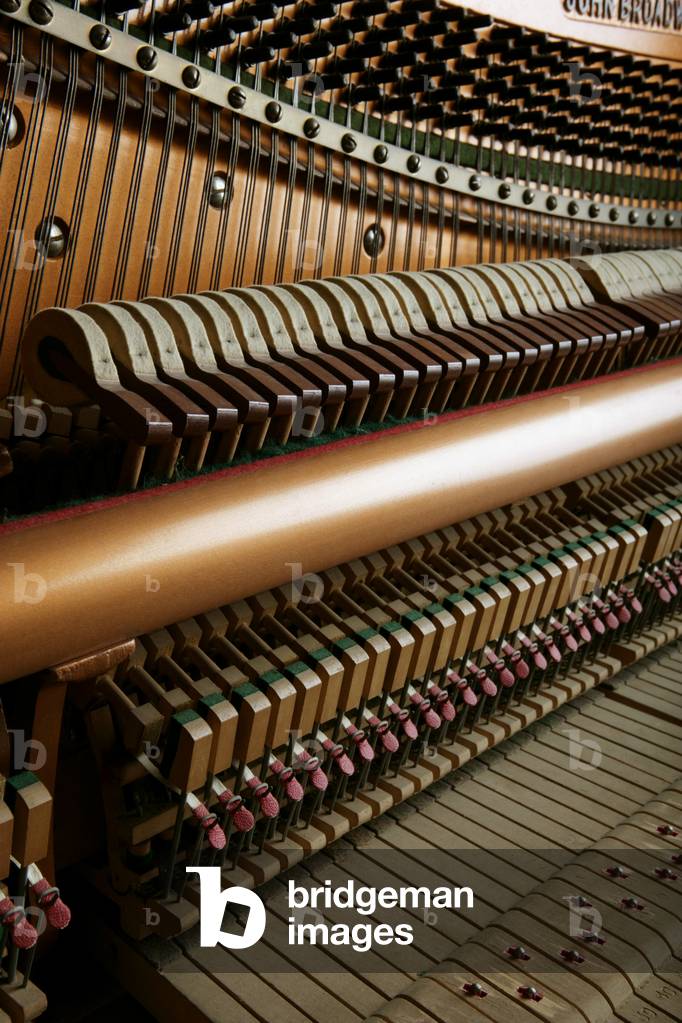 Interior of an upright