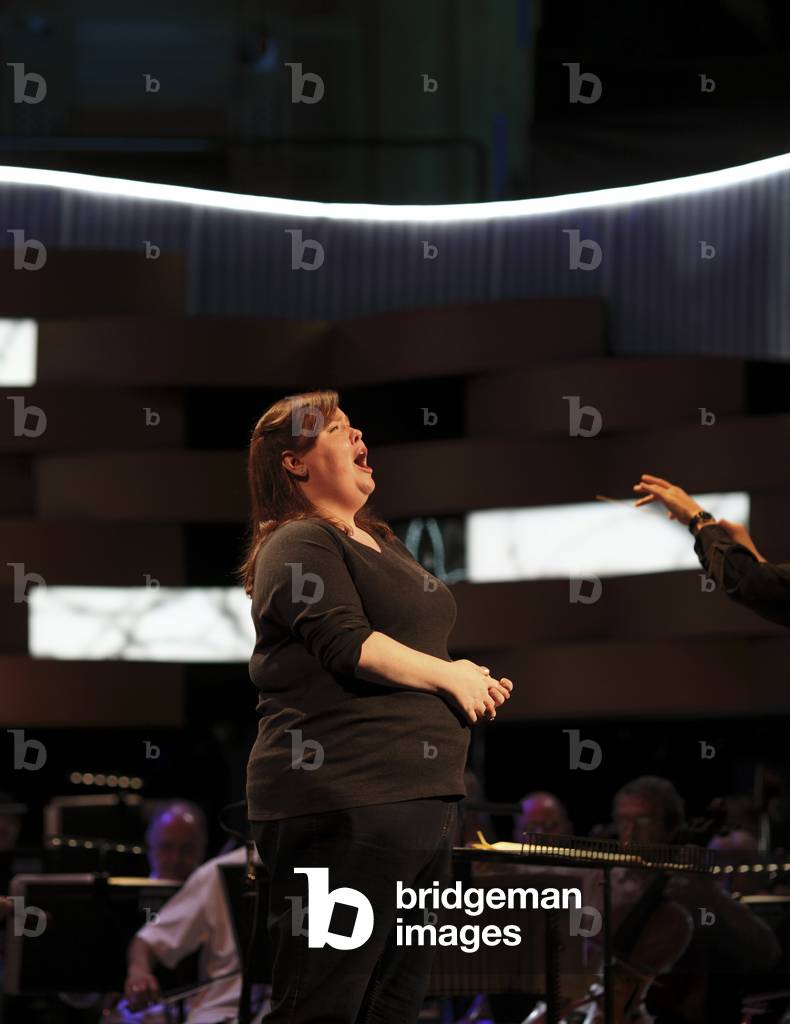 Jamie Barton - Mezzo, USA, rehearsing. Winner of Cardiff Singer of the World Competition 2013