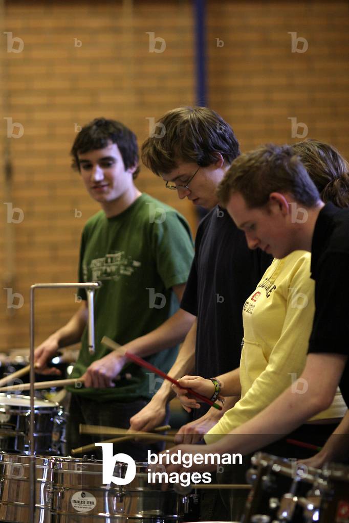 Percussion section - with
