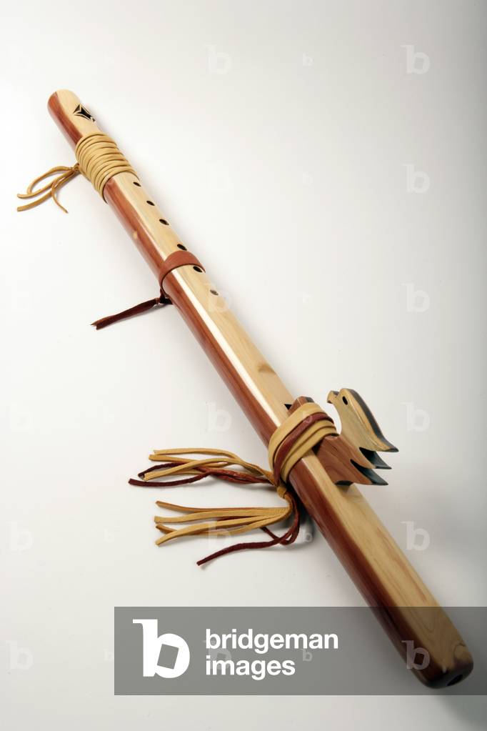 Red Indian wooden flute