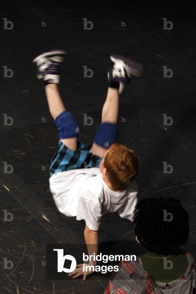 Boy performing in a Hip Hop