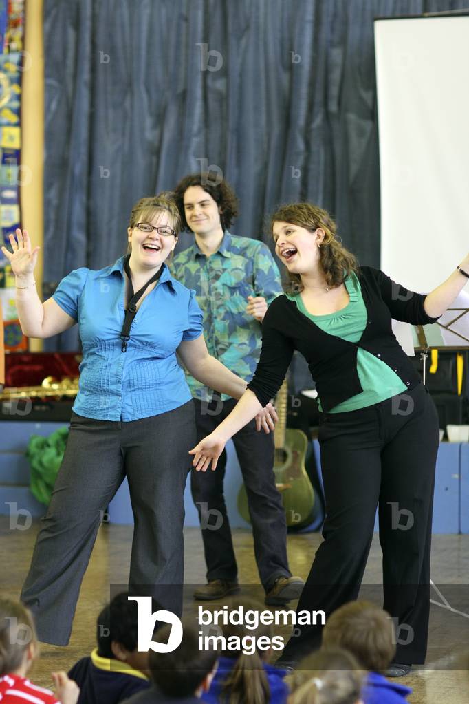 Music workshop in a school