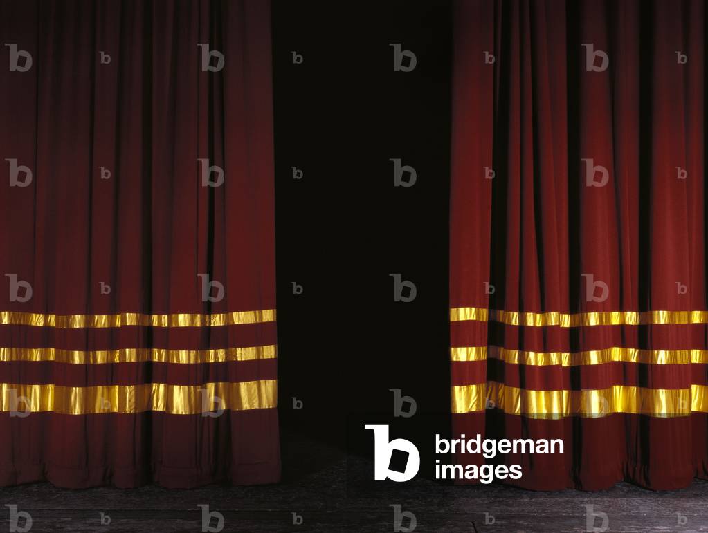 Curtains Red velvet with
