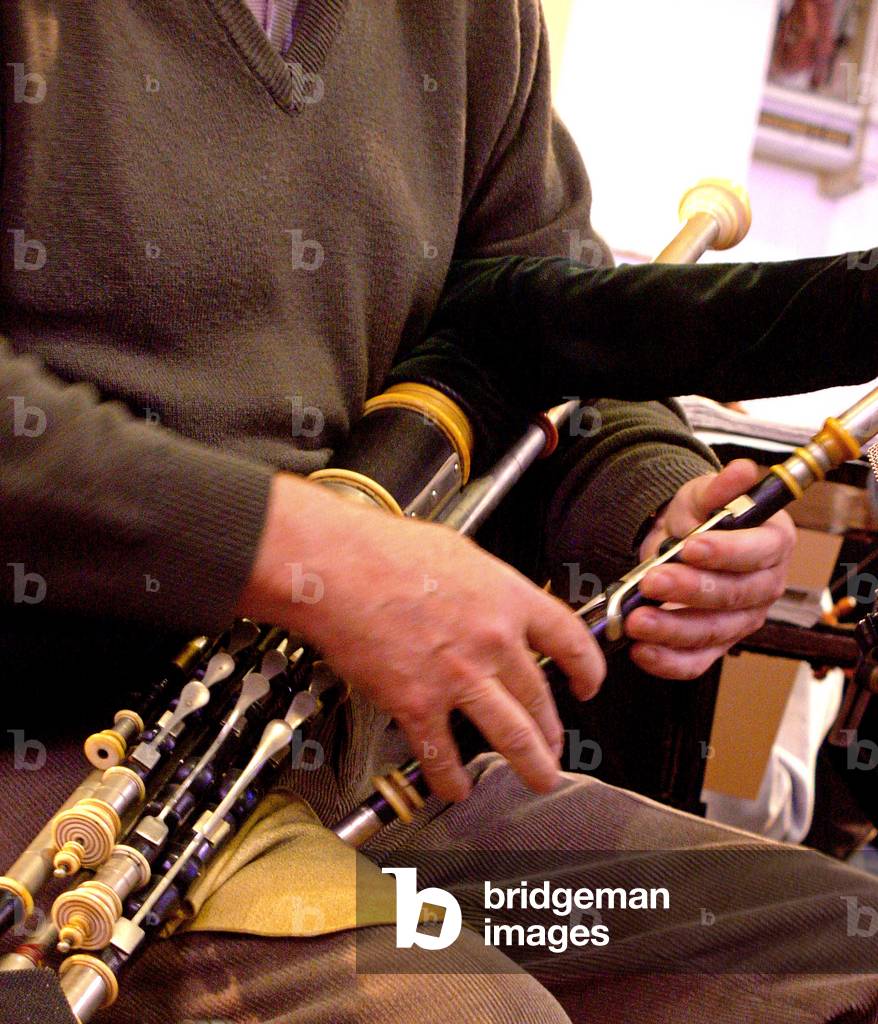 Uilleann pipe - close-up