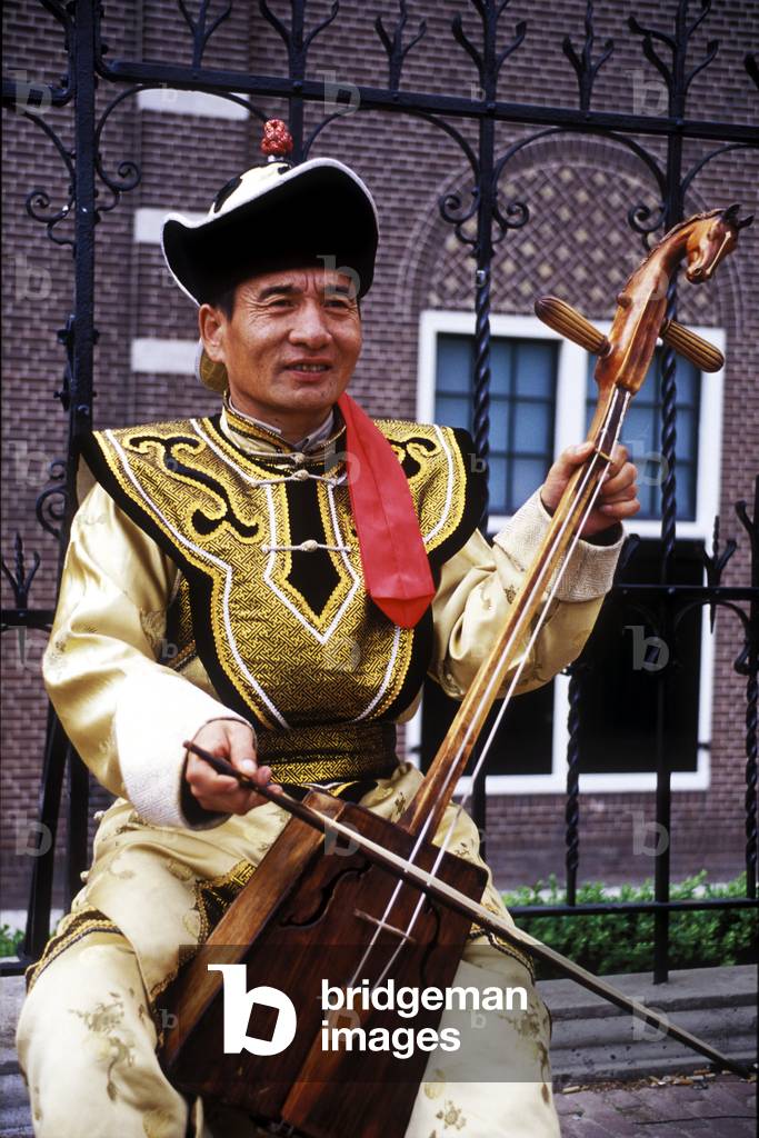 Mongolian musician playing 'horse