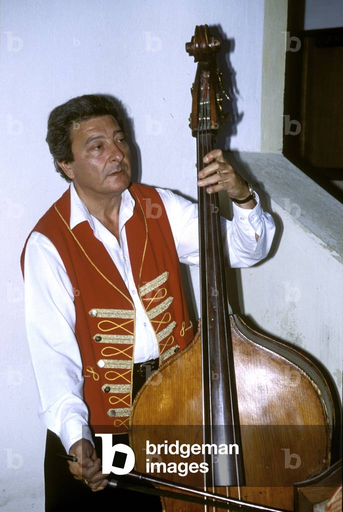 GYPSY musician playing double