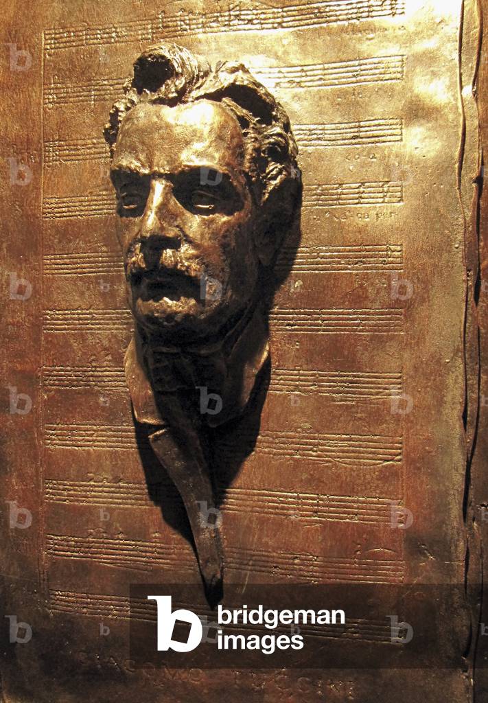 Puccini bronze mask