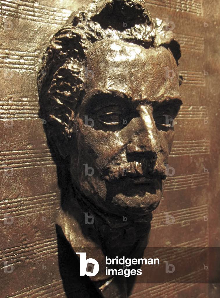 Puccini bronze mask