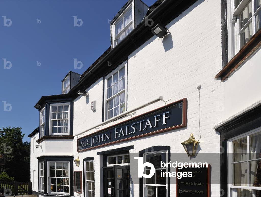 Sir John Falstaff Inn, opposite Charles Dickens's last home at Gad's Hill Place, Higham, Uk (photo)