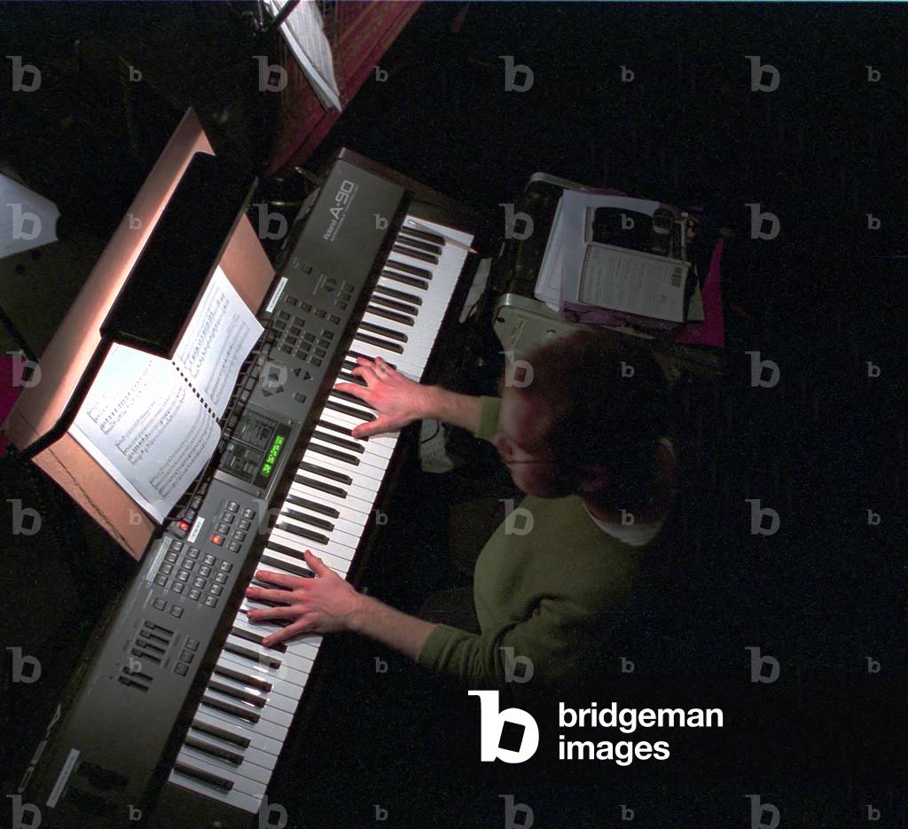 Keyboard player in orchestral