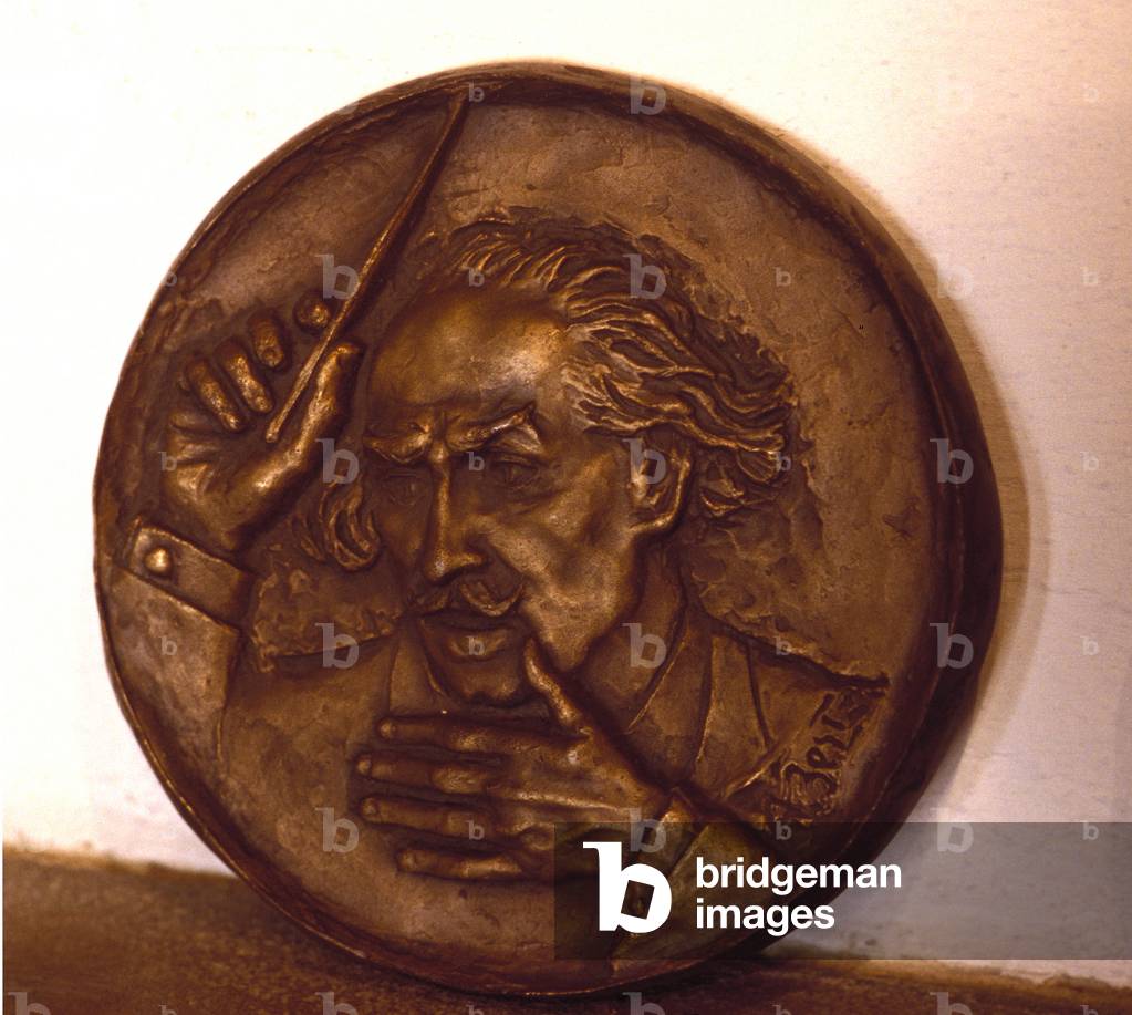 Bronze Medallion relief of