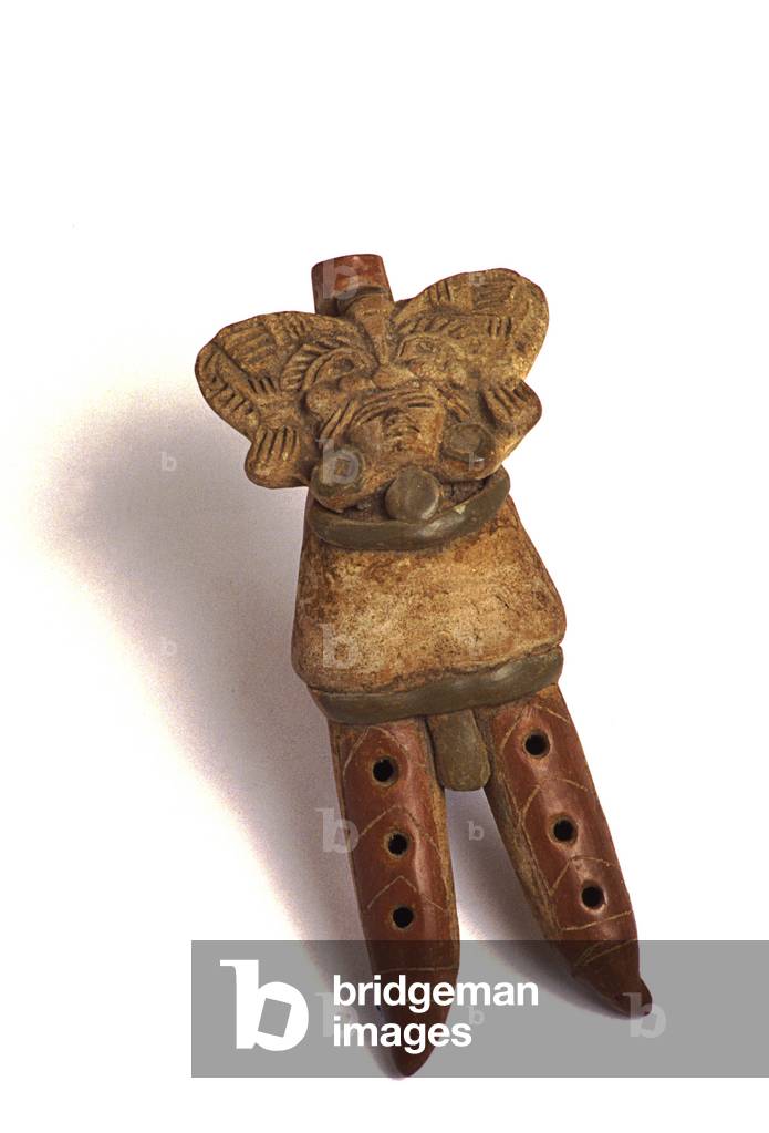 Mexican Twin-Pipe Ocarina or