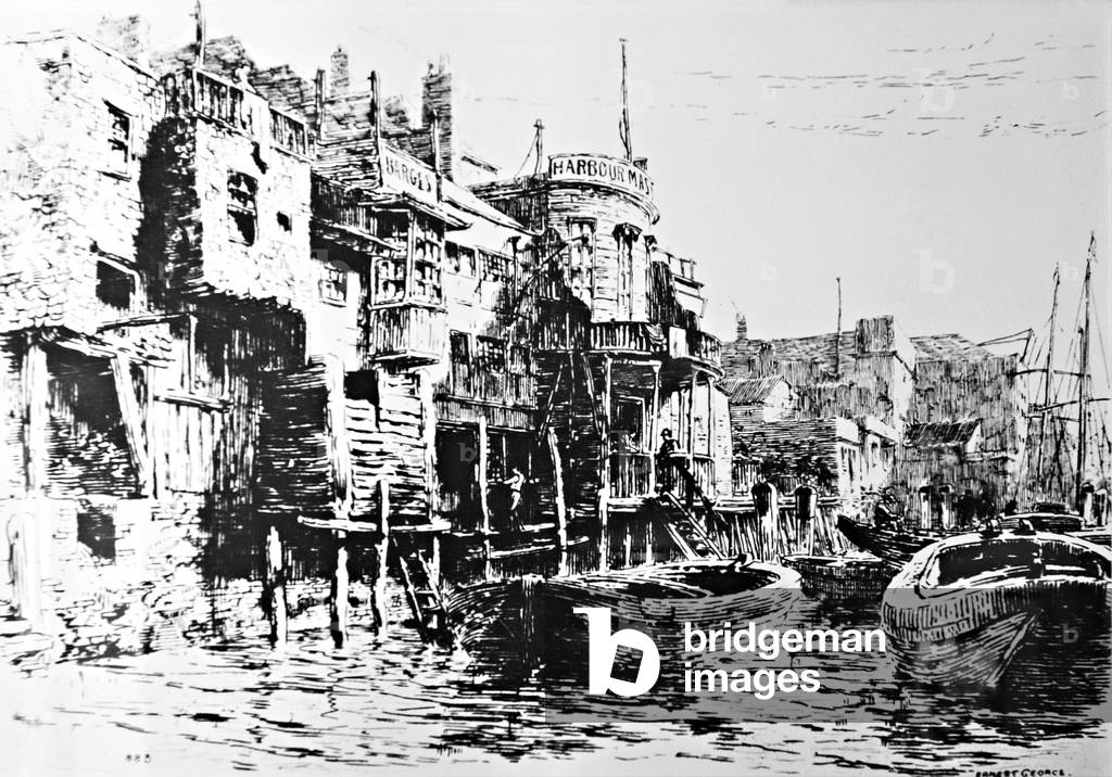 Limehouse Thames etching