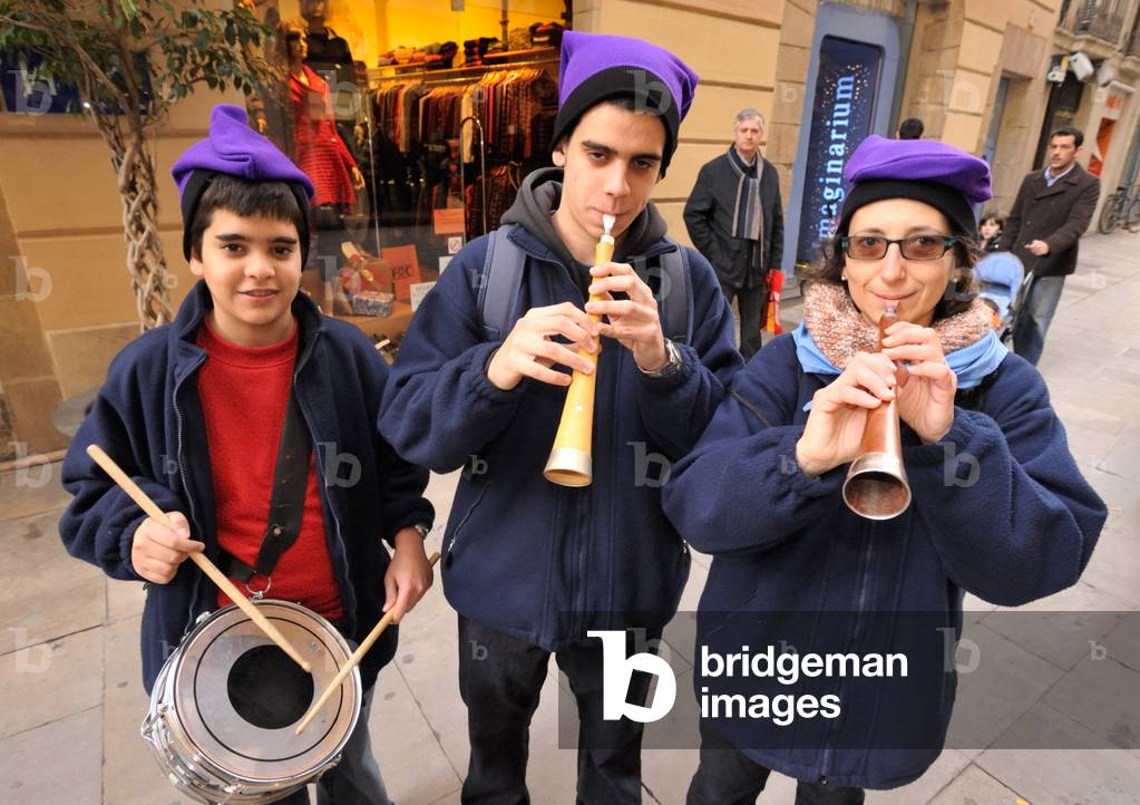 Street musicians in Barcelona