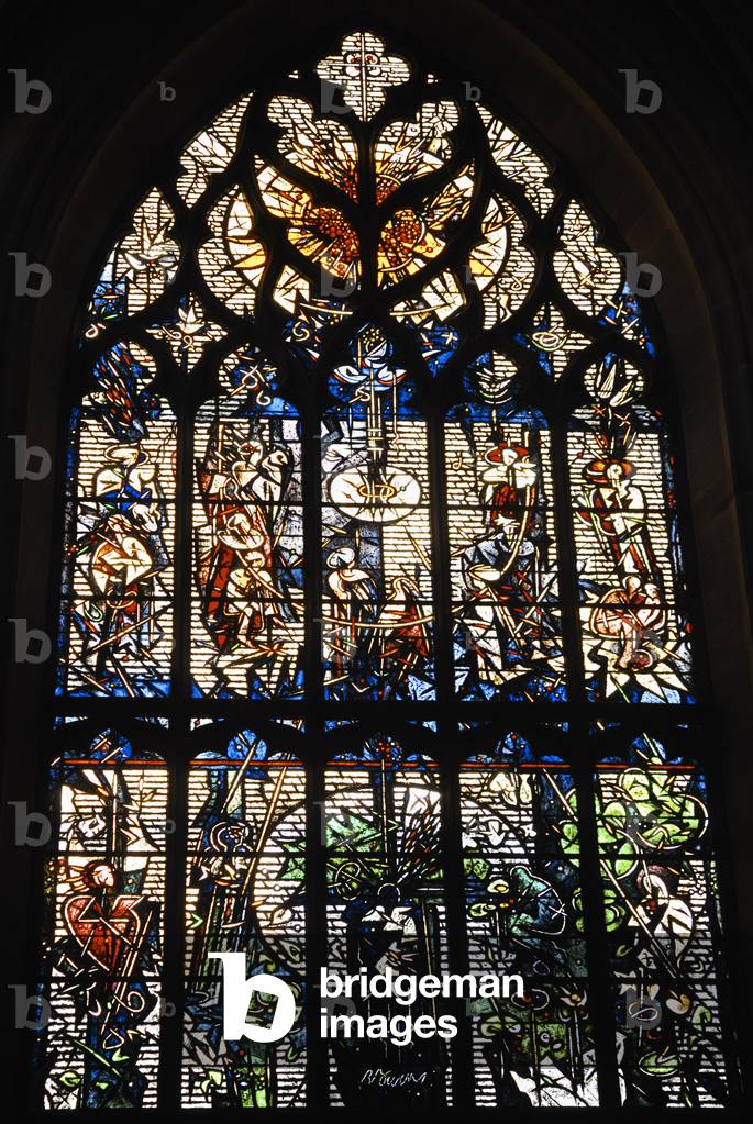 Stained Glass window commemorating Robert Robbie Burns