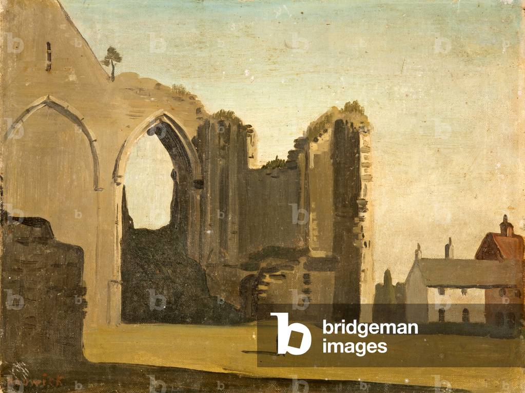 Ruins of Winchelsea Church, East Sussex (oil on canvas)