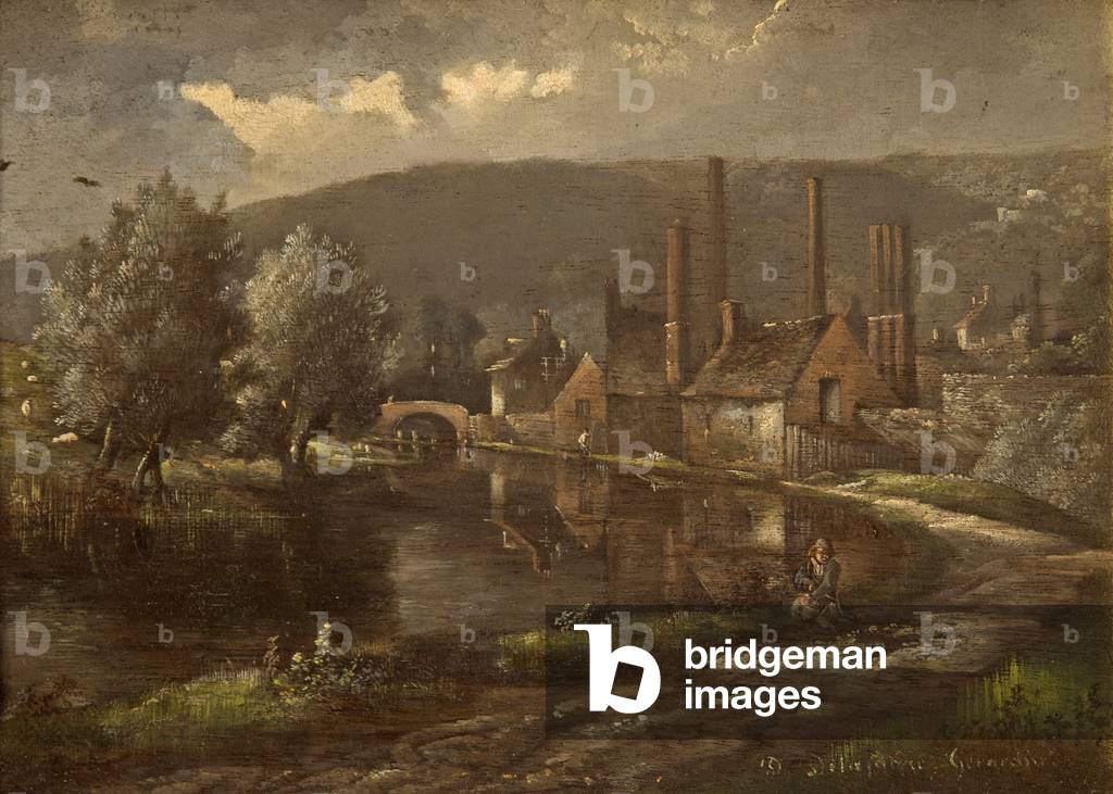 Partridge Dye House, Bowbridge, Stroud, Gloucestershire (oil on board)