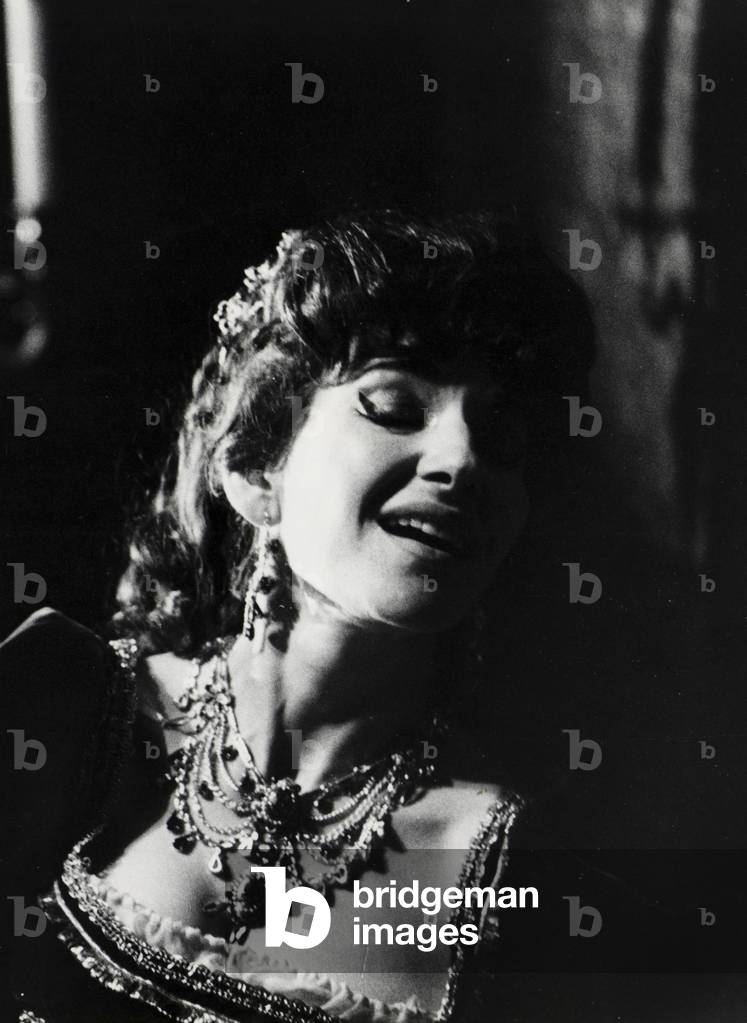 Maria Callas as Tosca in Franco Zeffirelli's production of the opera Tosca by Puccini