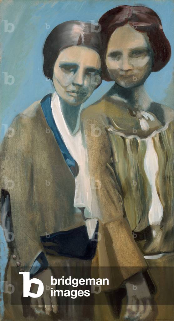 Two Sisters, 1974 (oil on canvas)