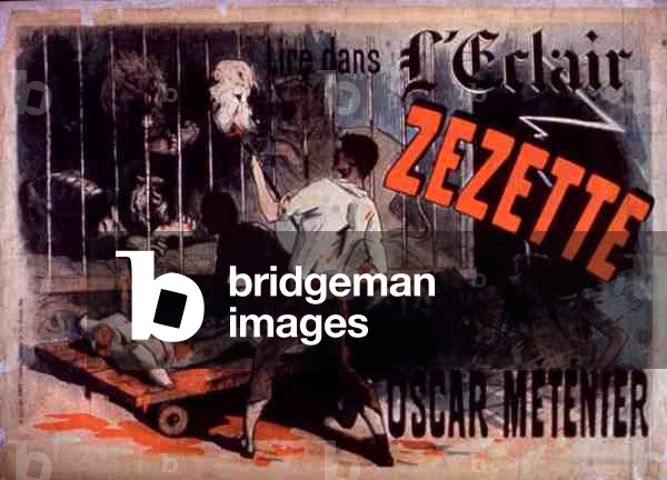 'Zezette' by Oscar Metenter from 'L'Eclair' Magazine (colour litho)