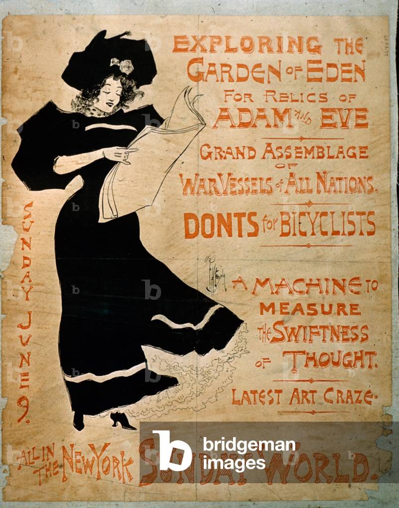 New York Sunday World Poster (colour litho)