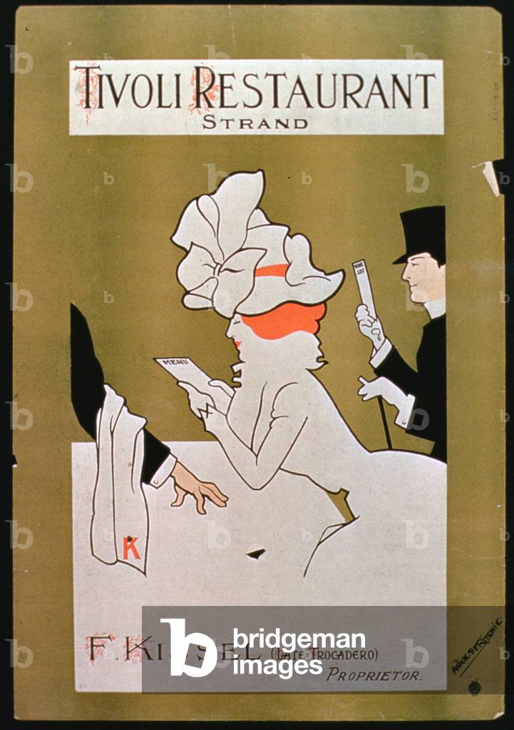 'Tivoli Restaurant, Strand', London (colour litho)