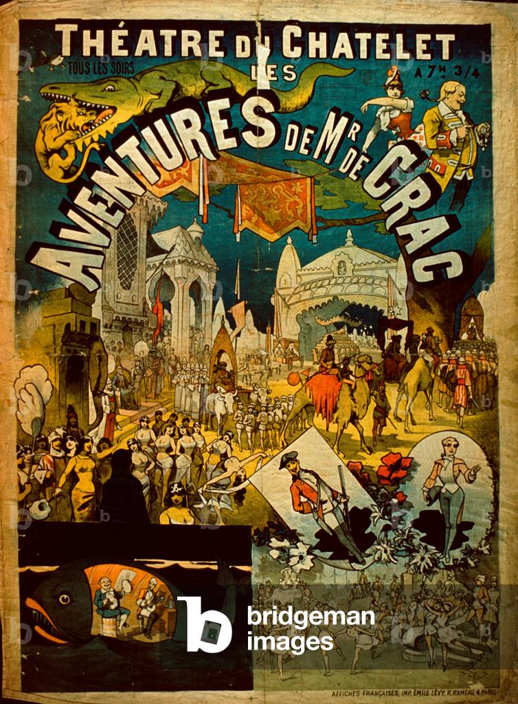 Adventures of Mr De Crac - French circus poster (lithograph)